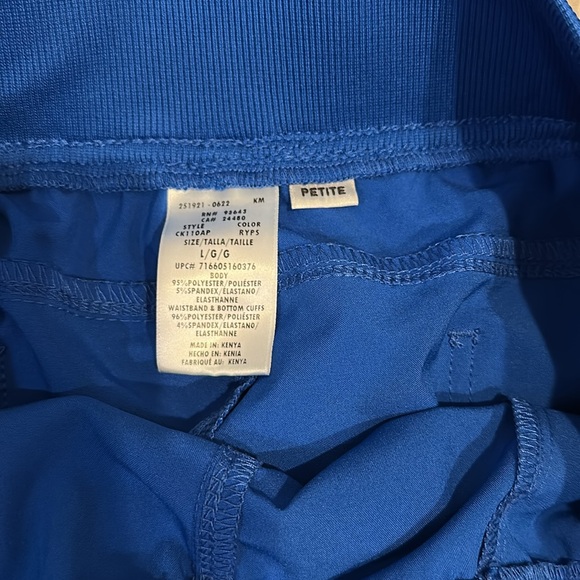 Lightly Used Womens Cherokee infinity Joggers Scrub pants. Size L Petite - Picture 3 of 3